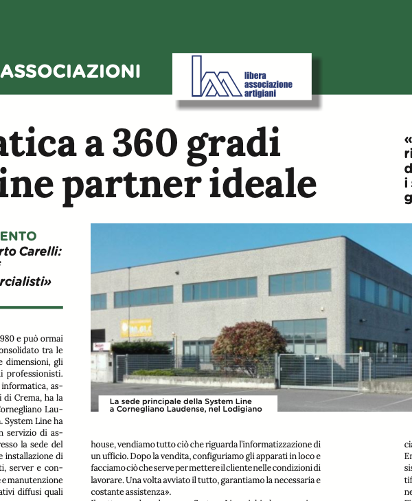 System Line. Informatica a 360° per aziende e professionisti